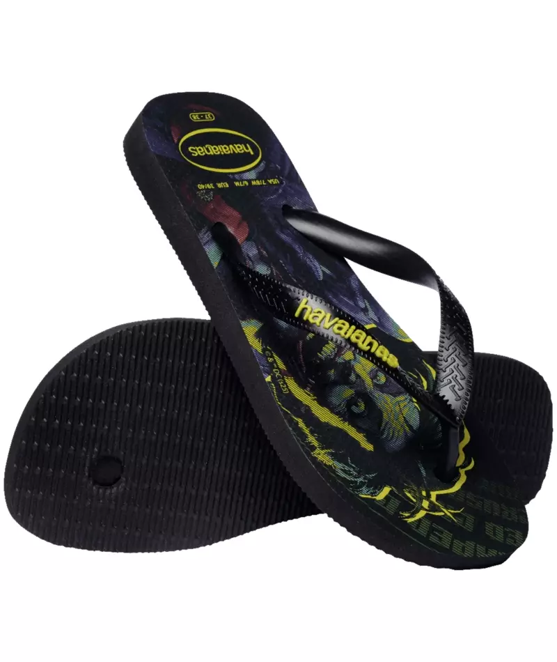 Havaianas 7892 Top Heróis Dc Black/Black/Black - Sandal Pria