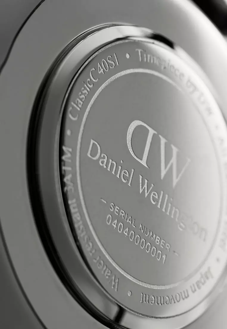 Classic Sheffield 40mm Watch White dial Leather strap Sliver Men's watch Male watch Watch for men DW