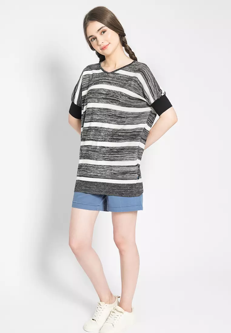 LGS -  Sweather Wanita Salur Model Pendek Kaos -LLST.360.U665.063.7C-L/S