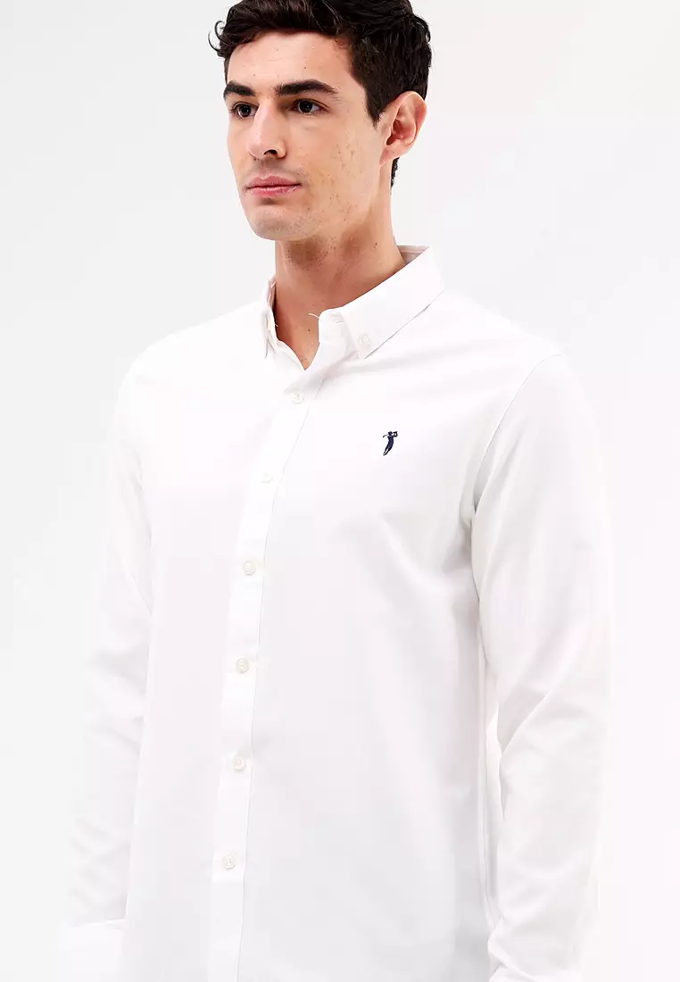 Woven Polo Long Sleeve