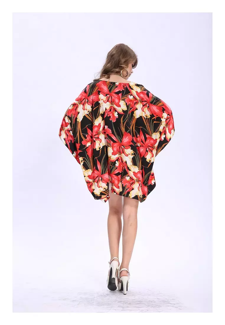 真絲印花色丁上衣