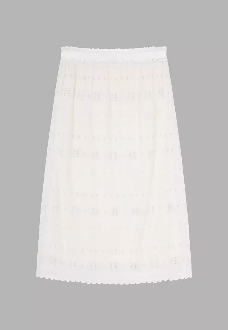 Women's Lace Insert Skirt