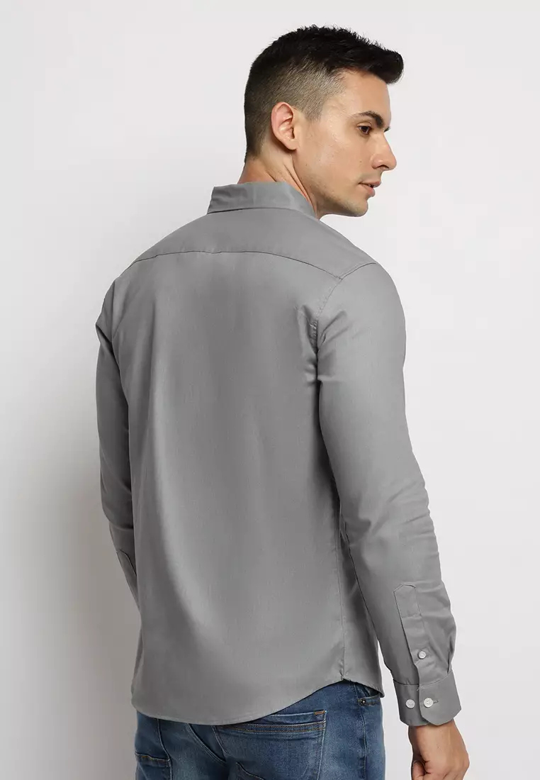 Ash Grey Oxford Shirt