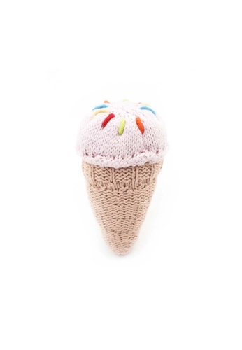 E&S Blessing Pebble Child - Ice Cream Rattles - Strawberry B8CBBES6B0765BGS_1