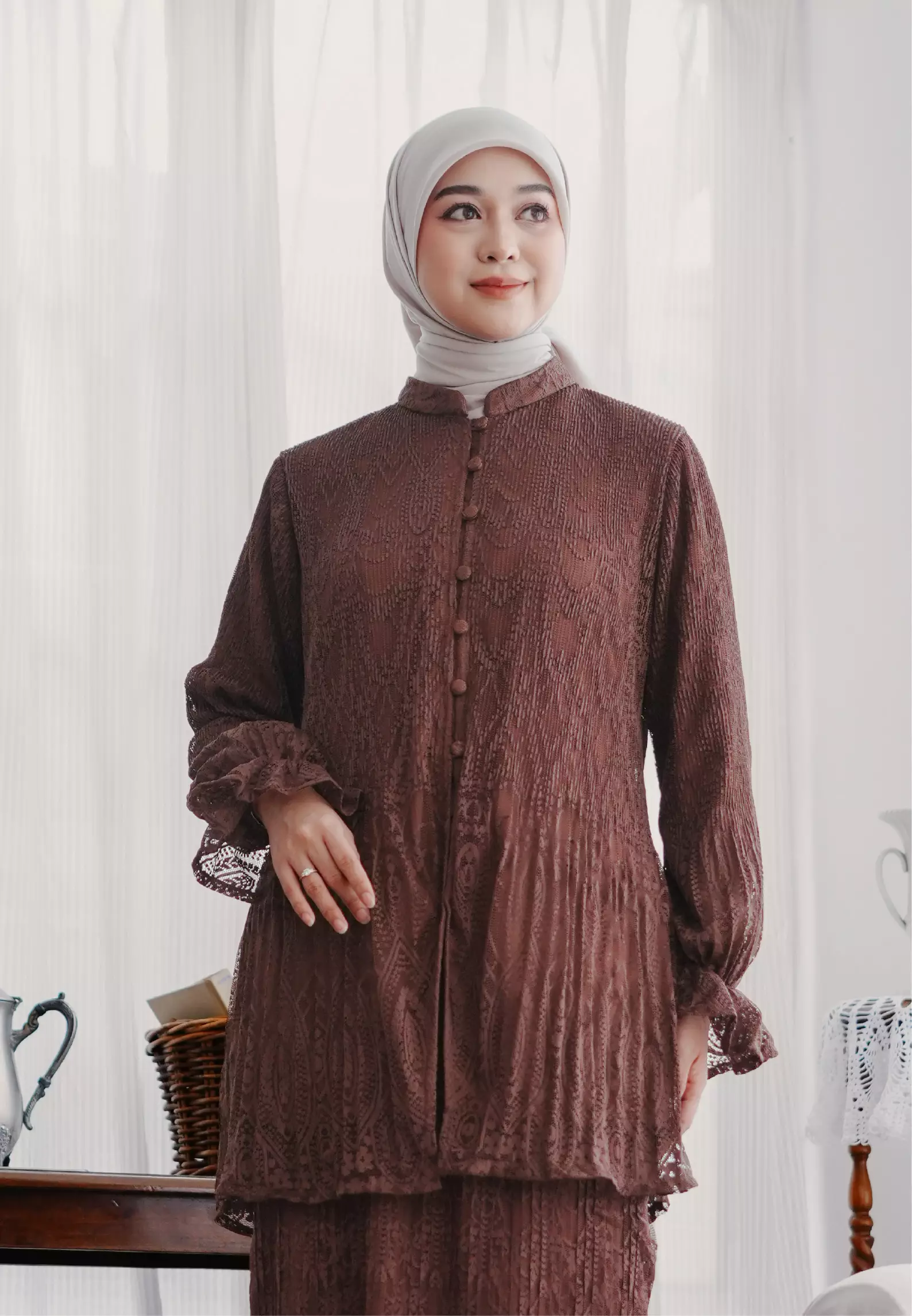 Dalilah Blouse -  Chocolate
