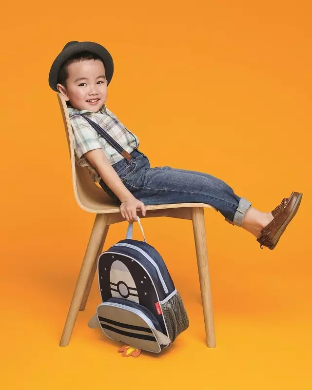 Skip Hop Spark Style Little Kid Backpack Rocket - Tas Ransel Anak (Biru)