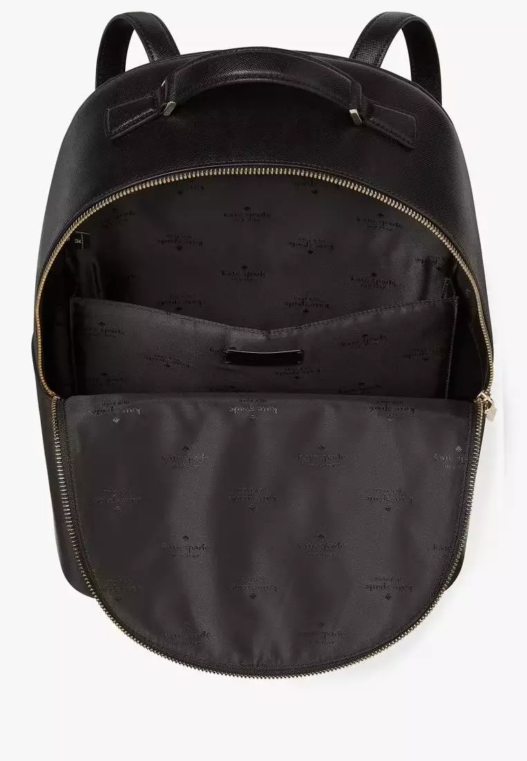 Kate Spade Perry Leather Large Backpack Black