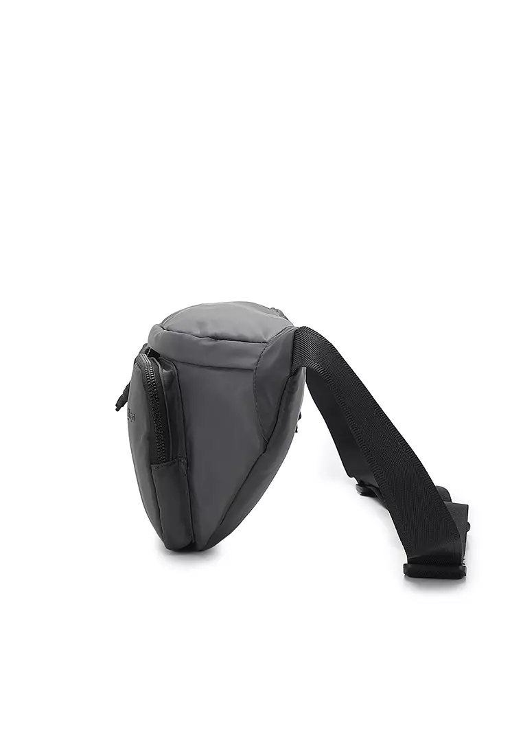 Men's Chest Bag / Sling Bag / Crossbody Bag (Tas Dada / Tas Selempang Pria) - Abu-Abu