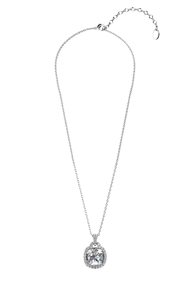 Madison Pendant White WG - Kalung Crystal Swarovski by Her Jewellery