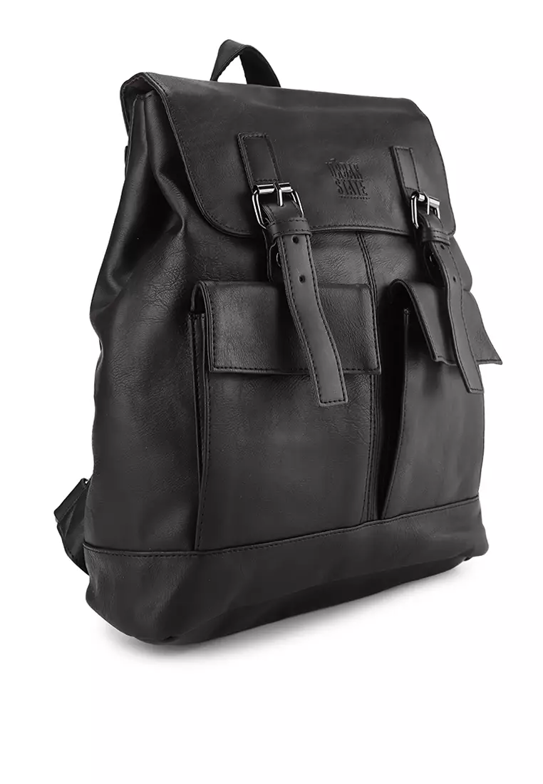 Distressed Leather Hitch Backpack