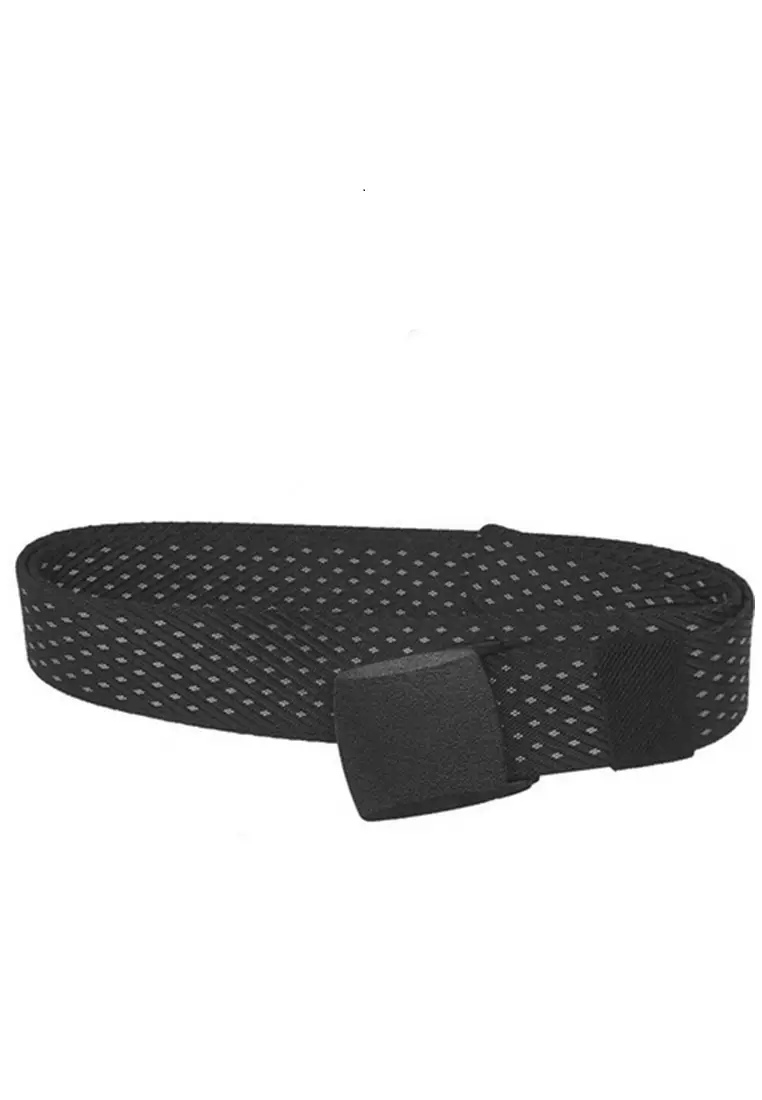 Jhoseph Tali Ikat Pinggang Anti Xray Plastik Non Metal Material Canvas ORIGINAL - Black