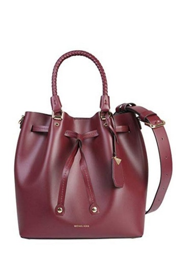 Michael kors blakely bucket bag red Clearance