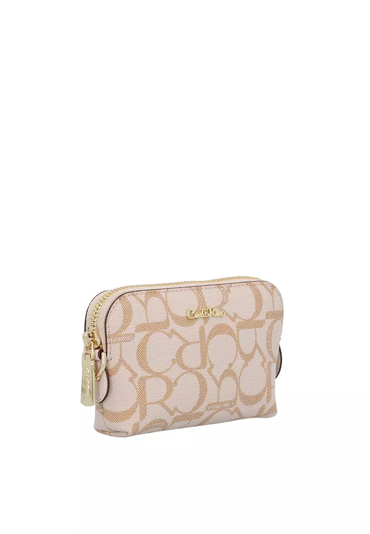 Medium Beige Carlo GEO Wristlet