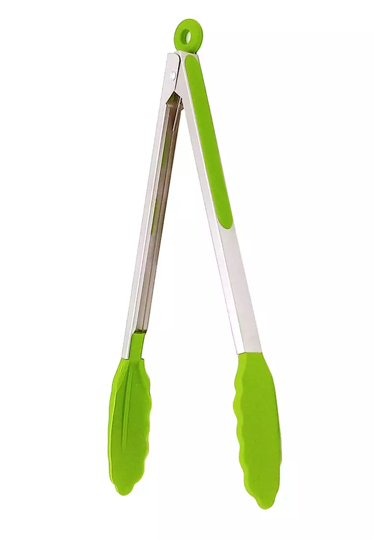 diseno diseno Stainless Steel Locking Tongs with Silicone Tips