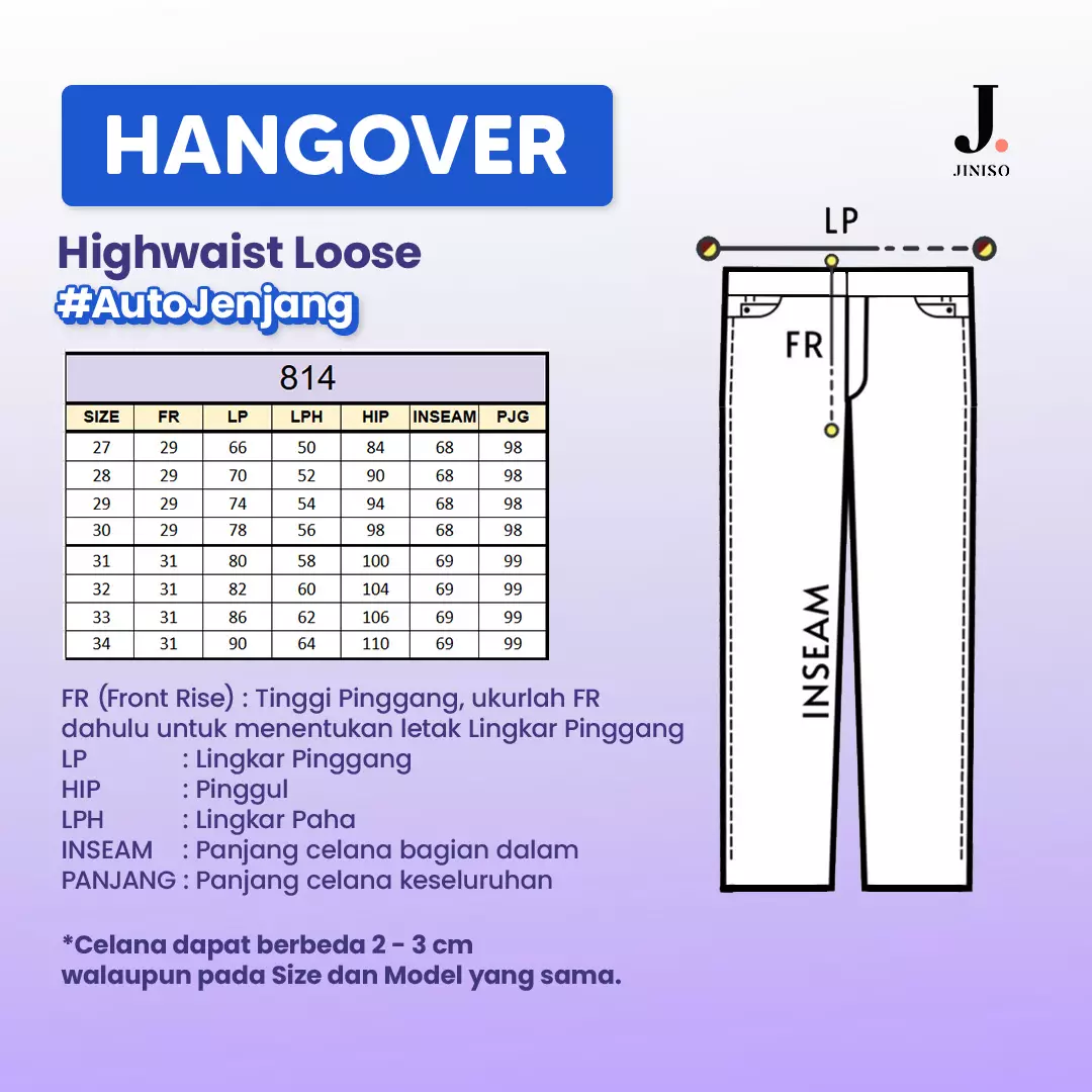 Highwaist Loose Jeans 814 HANGOVER
