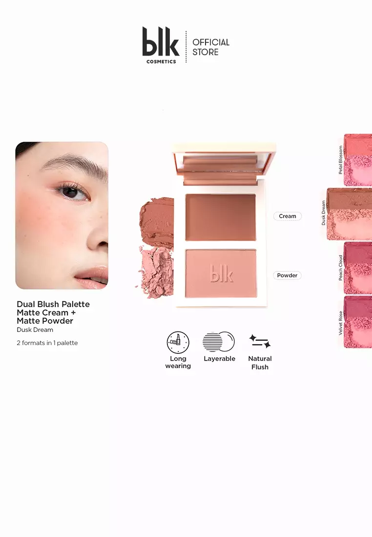 Discount on blk cosmetics  shoes - SKU: Blk Cosmetics Daydream Dual Blush Palette Cream+Powder Dusk Dream