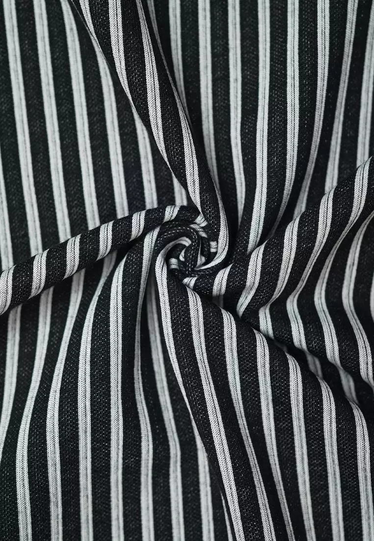 Ryusei Tshirt Yujin Stripe White Black