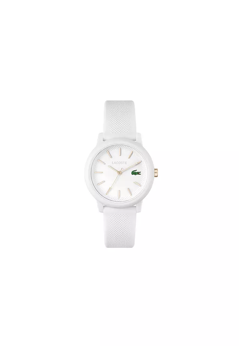 Buy Lacoste 12.12 Ladies Women's Watch White Silicone Strap