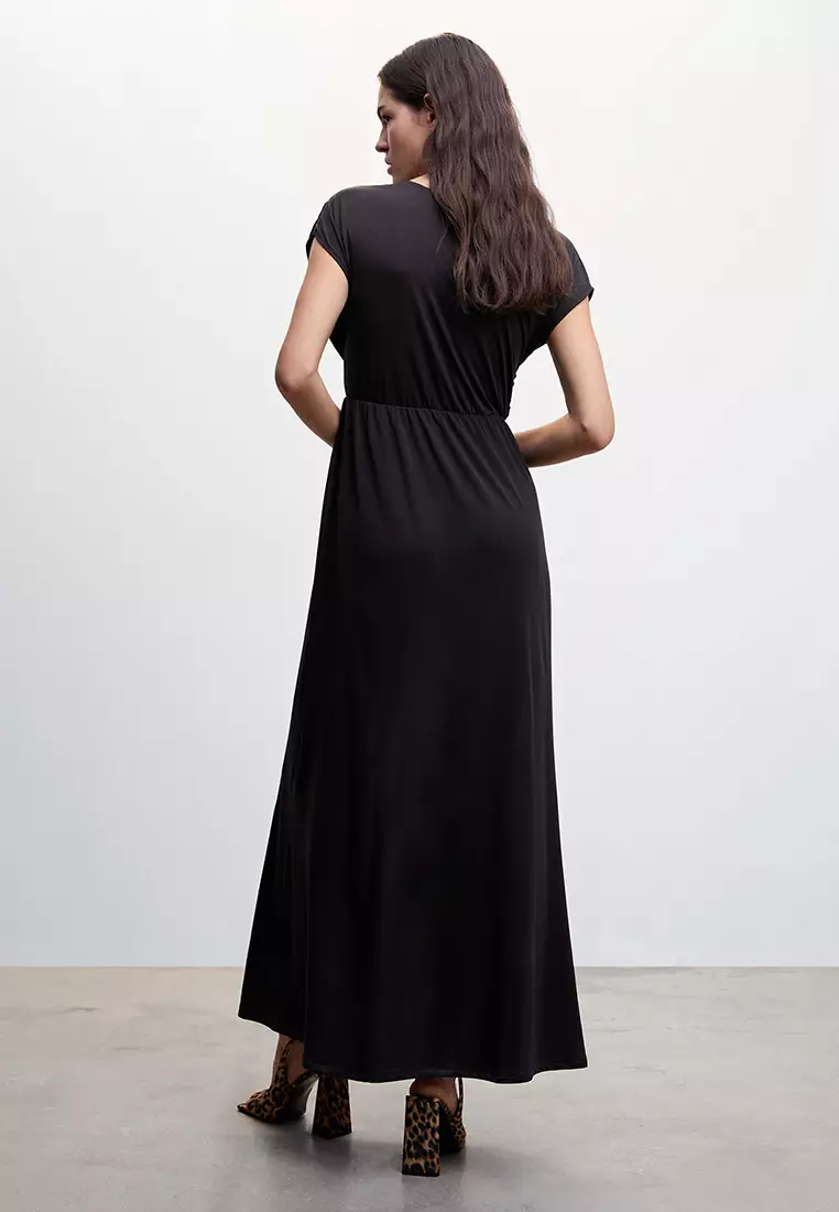 Buy Mango Draped Detail Dress 2024 Online | ZALORA Philippines