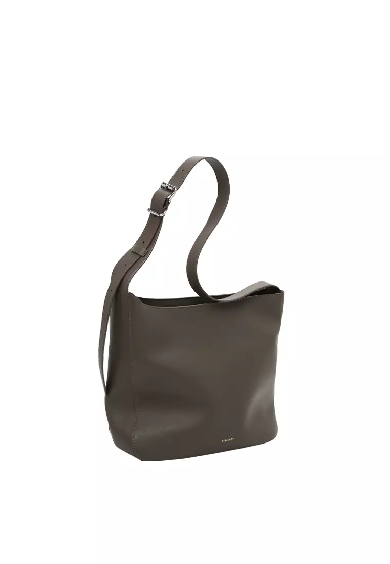 Asymmetric Shoulder Bag - Dark Olive