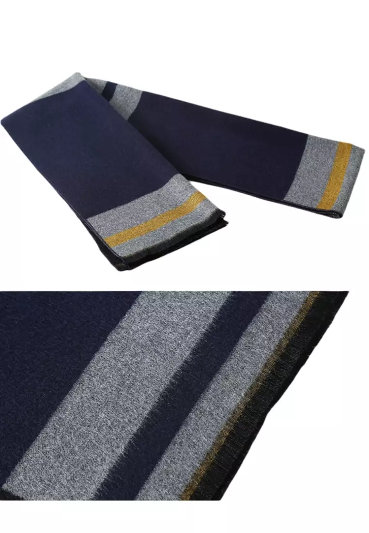 Men's Warm Scarf for Autumn and Winter - Thick Korean Style Long, Versatile Scarf