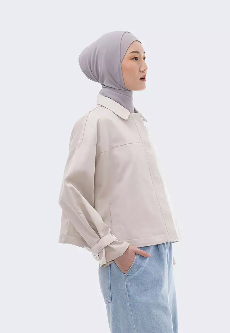 Ria Miranda Almond Brown Sherly Jacket