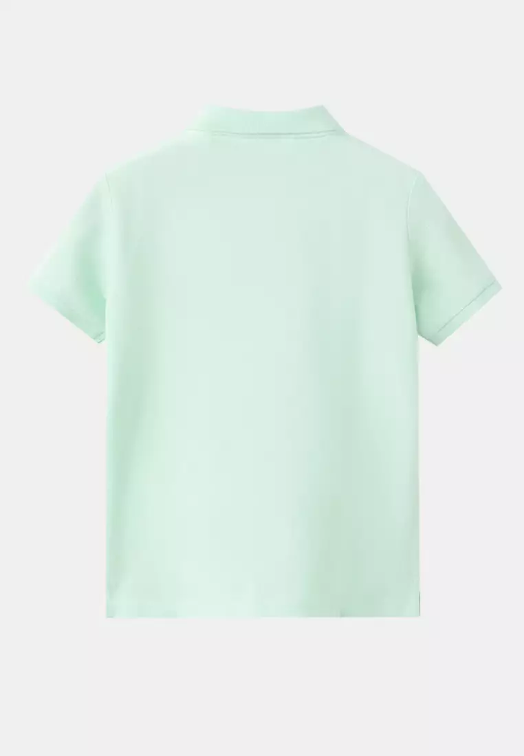 Short-Sleeved Cotton Polo Shirt