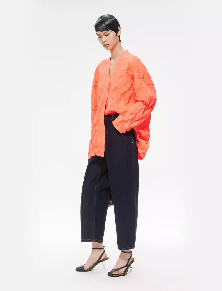 Mid-length open-cardigan