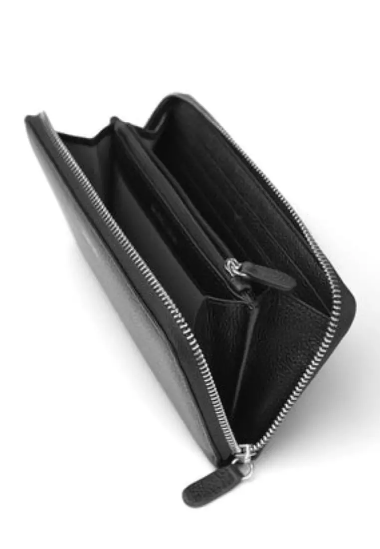Crossing Milano Long Zip Wallet RFID - Black