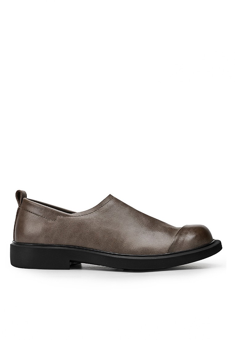 VANSA Top Layer Cowhide Buckle Slip-on Loafer VSM-C2913