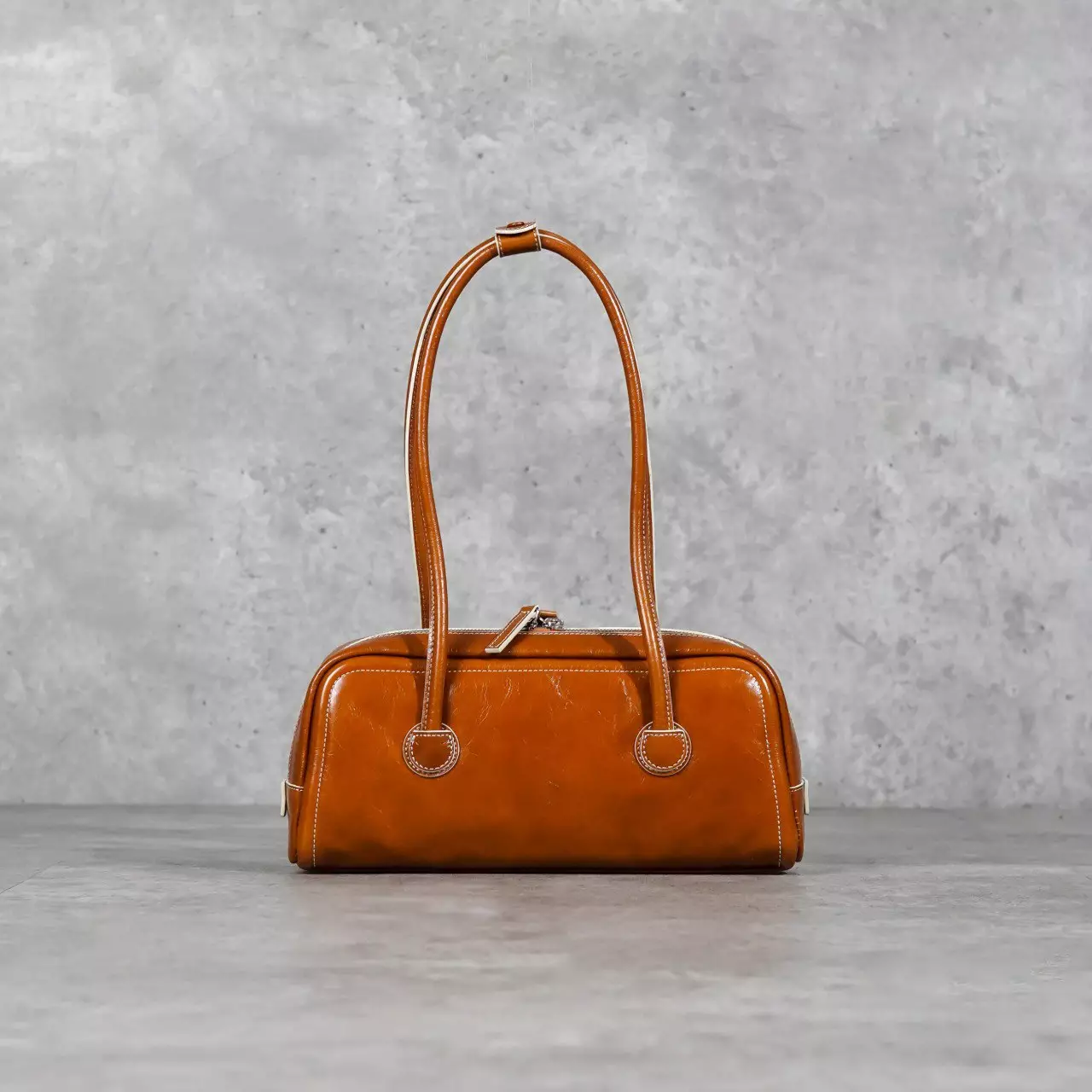 Tas MARGE SHER WOOD WASHED CAMEL LEATHER SHOULDER BAG 100% ORIGINAL