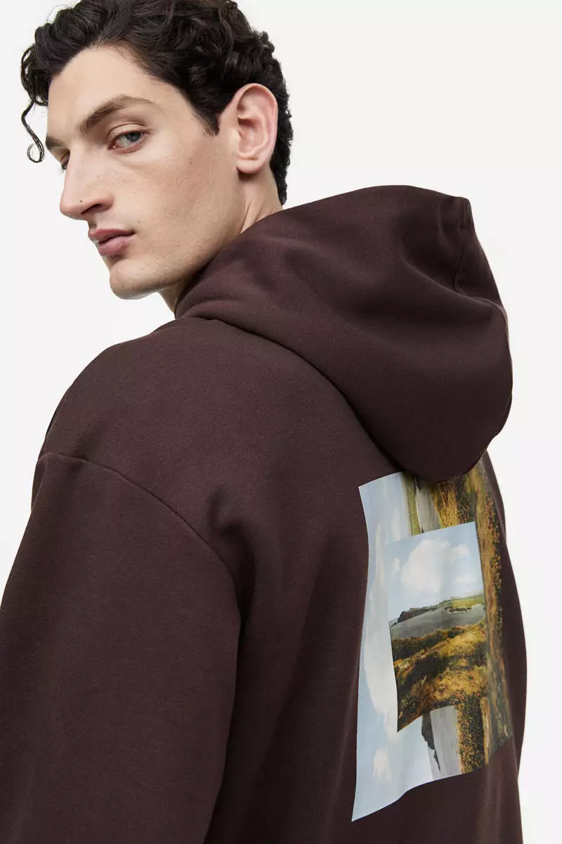 H&m outlet brown hoodie