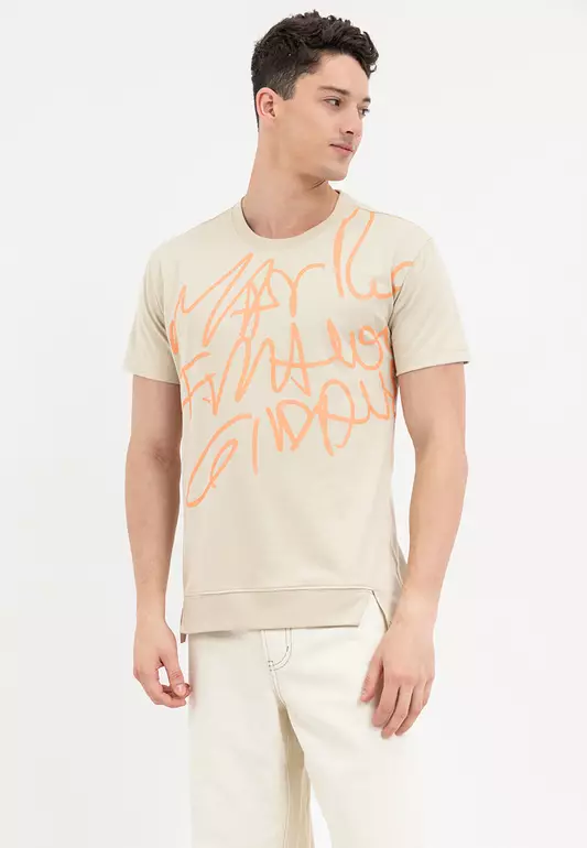 Men's M+FG Beige Tee