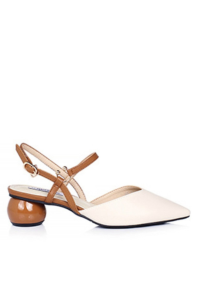 VANSA Pointed Toe Round Mid Heels VSW-H16021