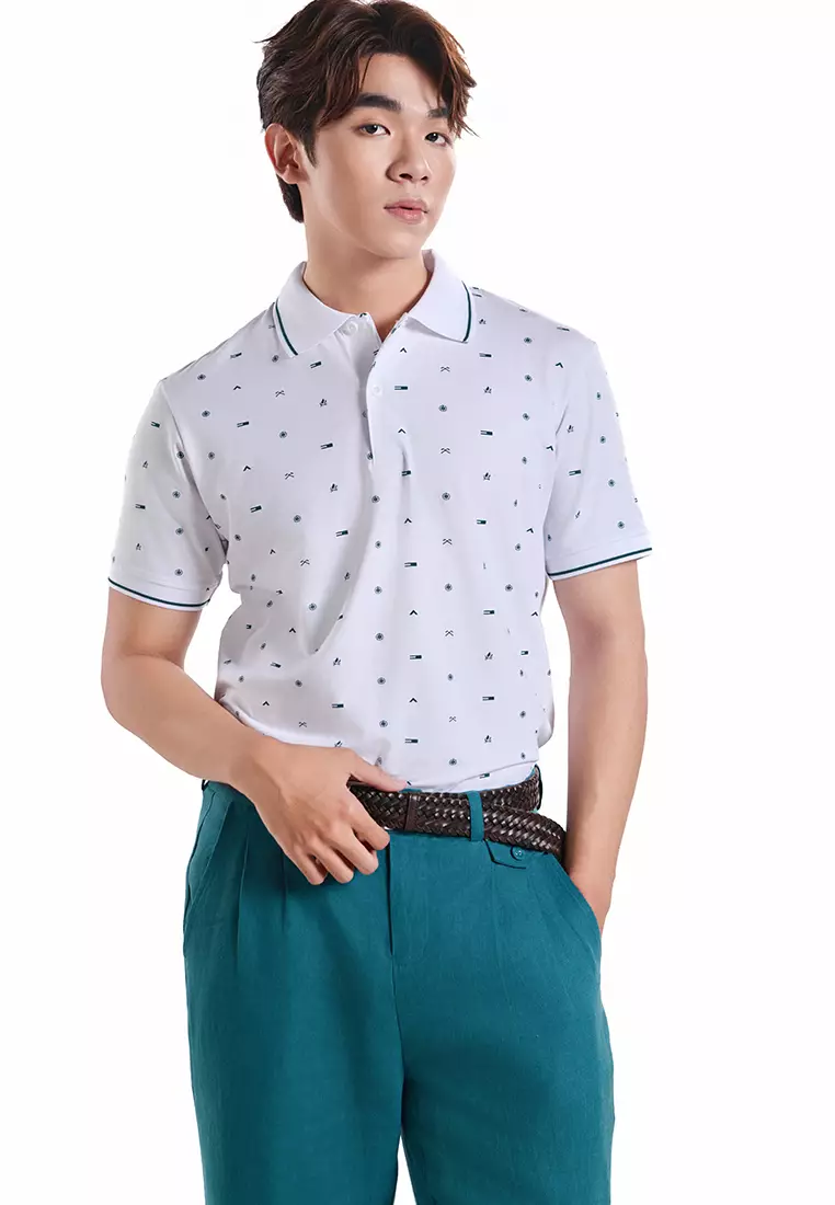 Printed Collar T-Shirt for Men