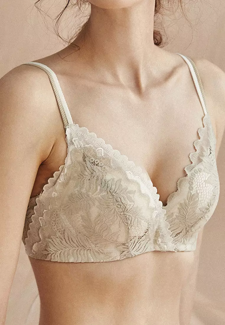Buy ZITIQUE Breathable Sexy Lace Bra-White 2024 Online