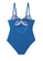 LYCKA blue LNN1212 Korean Lady One Piece Swimwear Blue 85B29US8150192GS_2