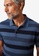 Banana Republic navy Allover Stripe Perf Lux Polo Shirt A7FF6AA9C9E006GS_1
