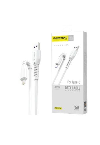 PAVAREAL PAVAREAL PA-DC97 Data Cable 6A Super Fast Charging LightningCharging Cable 1M - WHITE 604F8ES02CA2AEGS_1