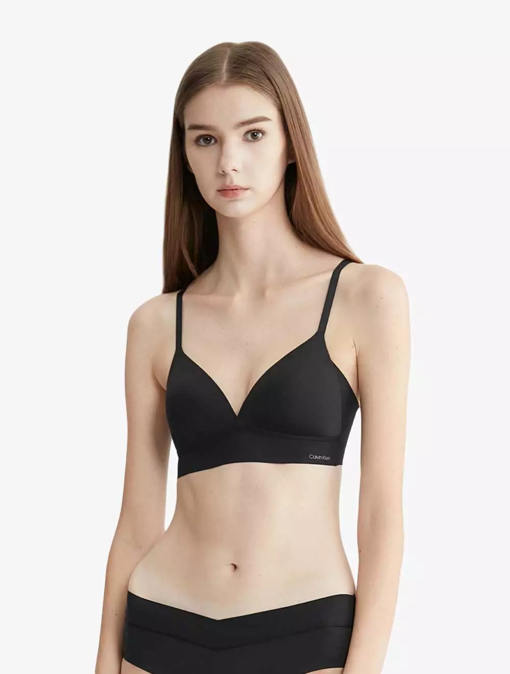 Calvin Klein Underwear - Invisibles Lightly Lined Triangle Bra - Black - black