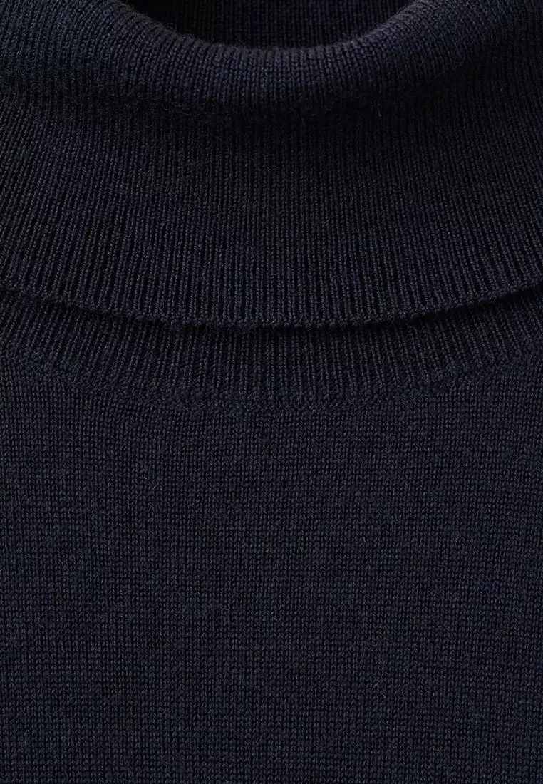100% Merino Wool Roll Neck Jumper