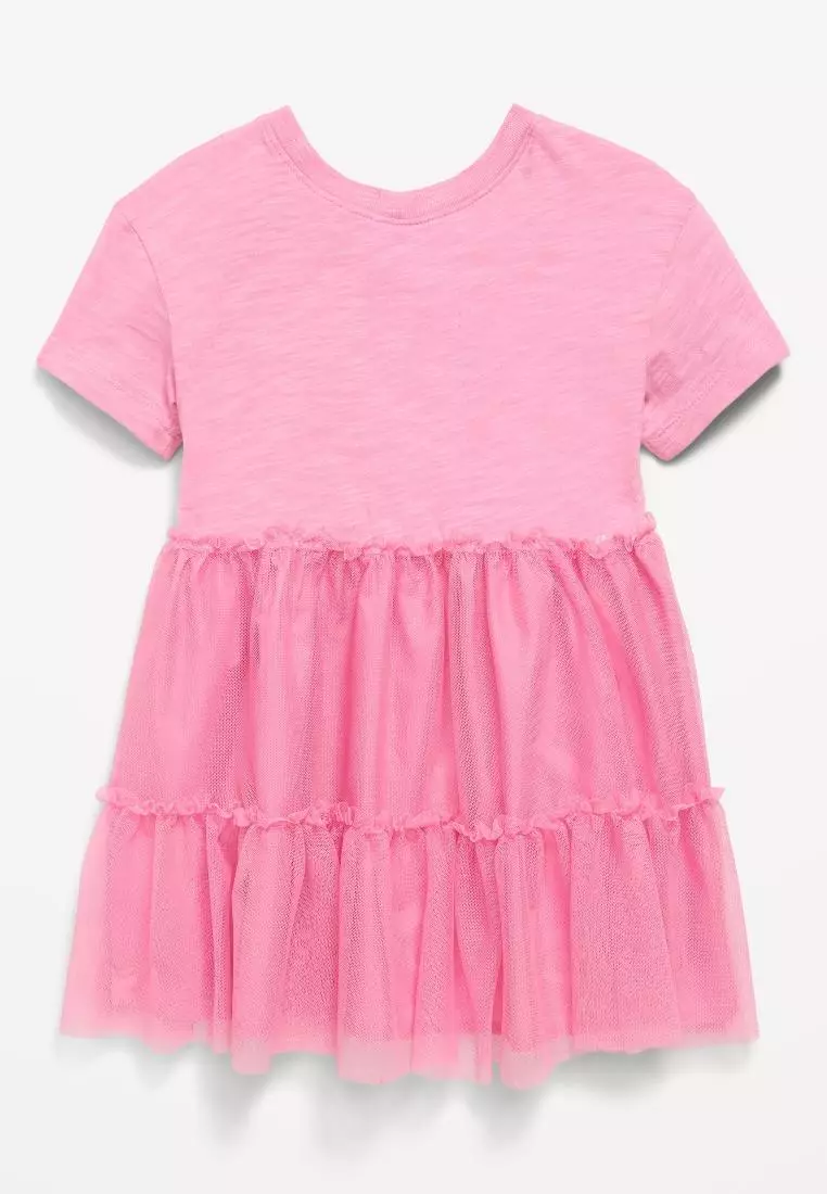 Short-Sleeve Tutu Dress for Toddler Girls