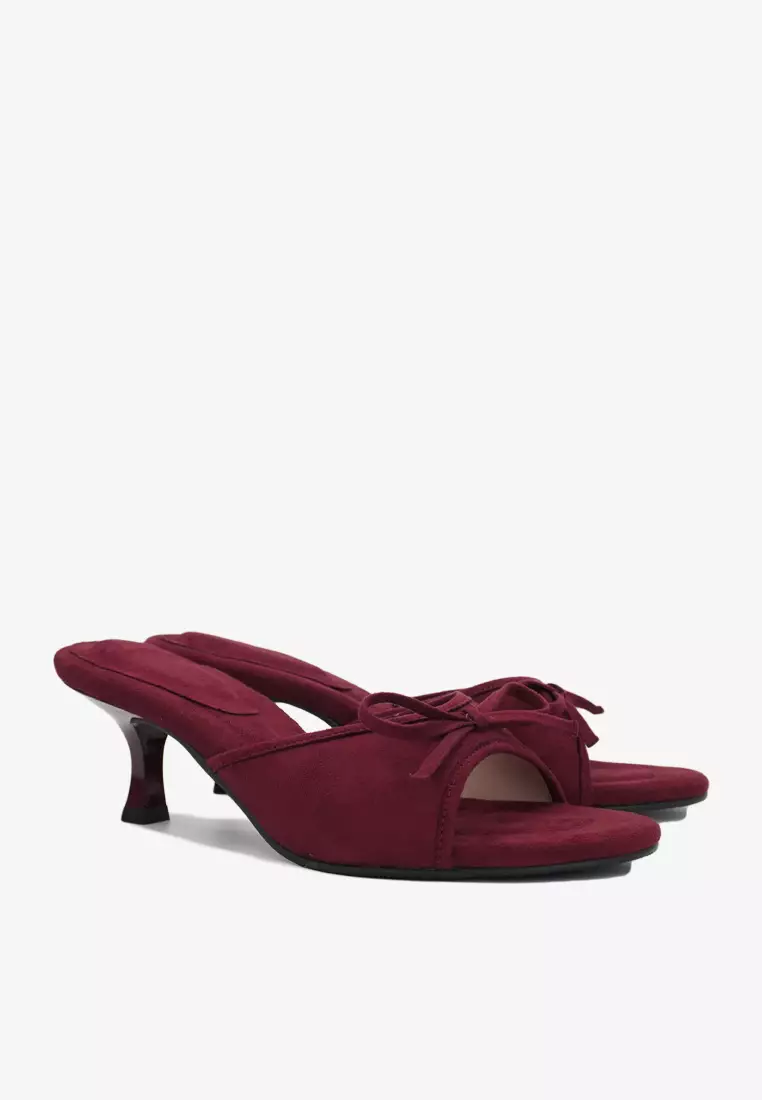 Dr Cardin Women Lush Eve 2-inch Heels | Satin | Suede L-RNZ-9339