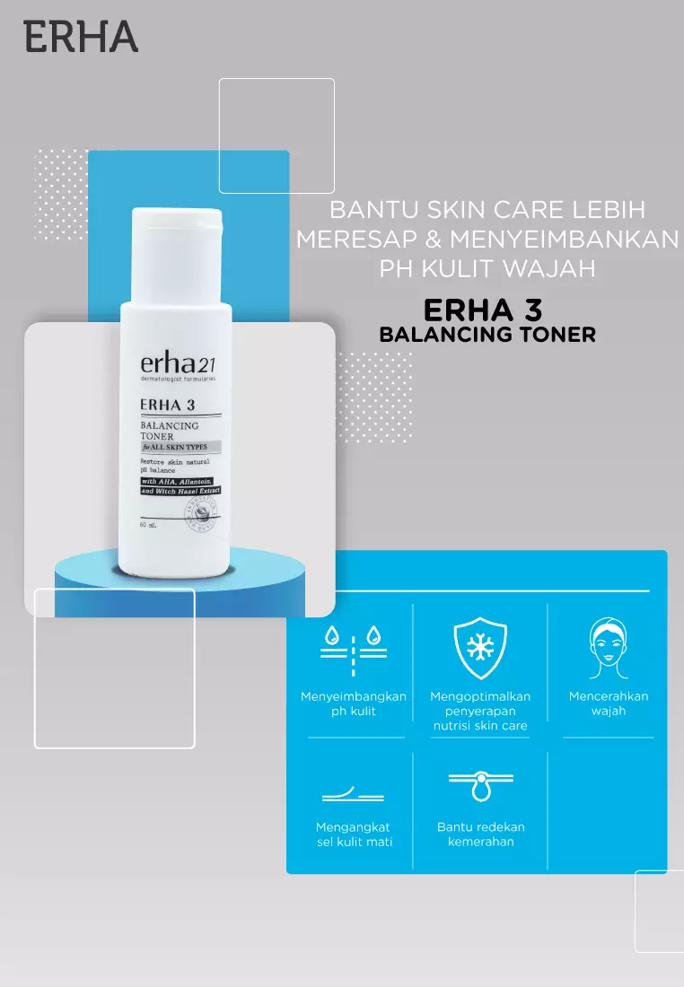 Erha Value Pack Erha 2 & Erha 3 - Sabun & Toner Wajah Kulit Berminyak