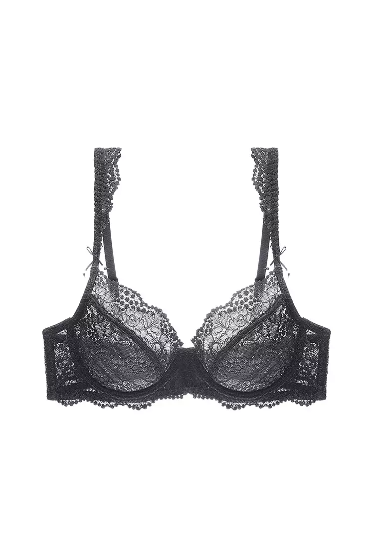 ZITIQUE Women's French Style Sexy Ultra-thin Push Up Lace Lingerie