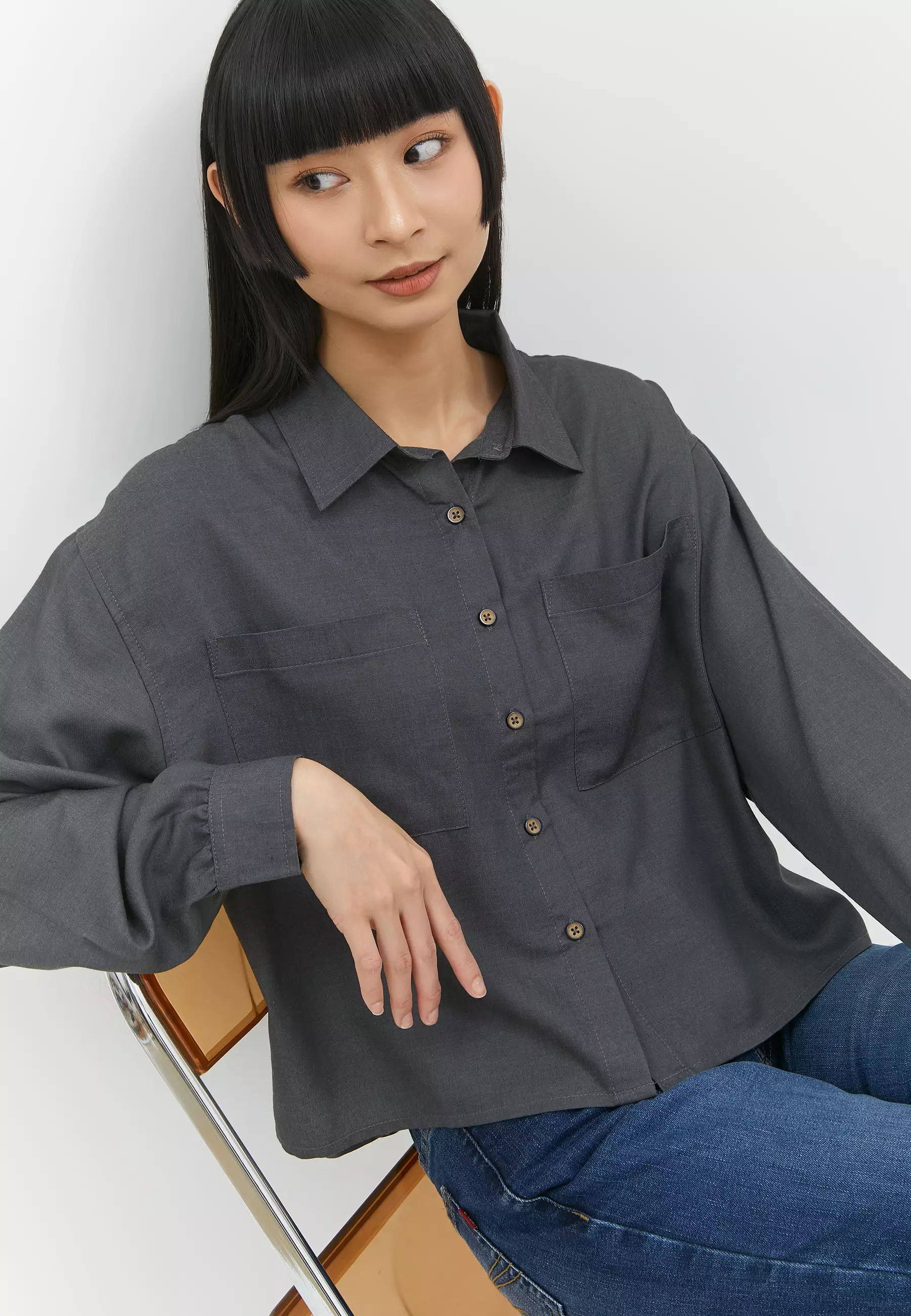 Marlena Grey Shirt (G.11668)