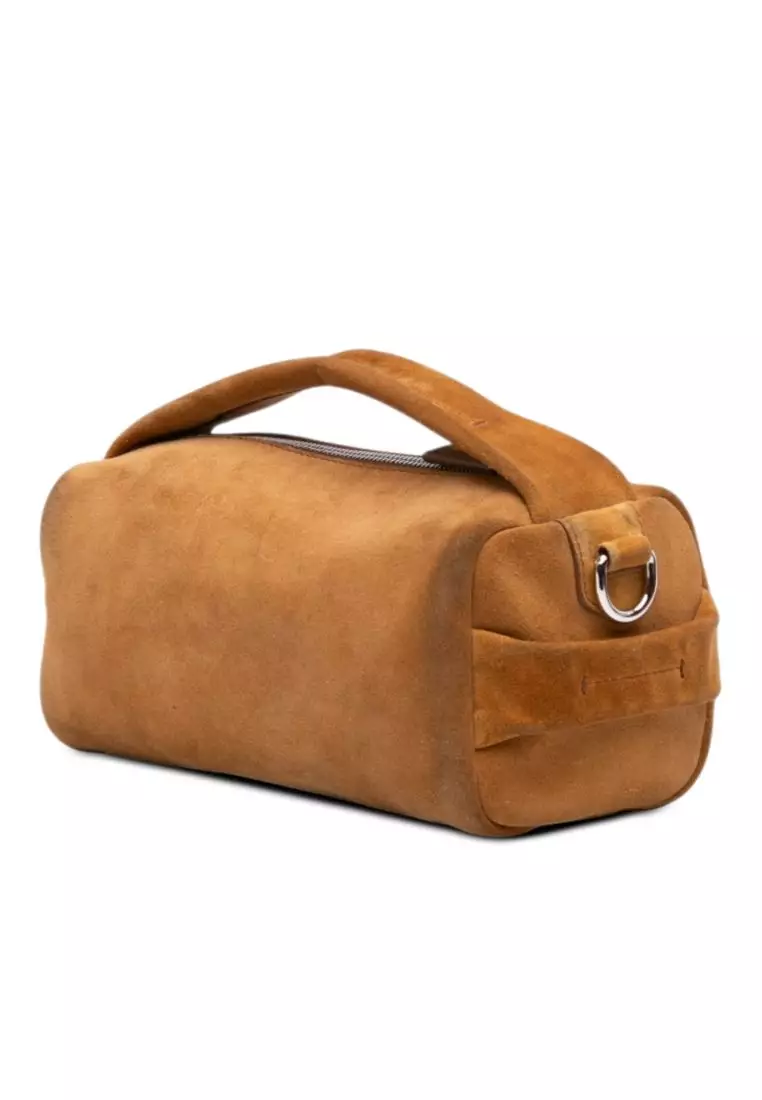 Pre-Loved Prada Suede Top Handle Satchel