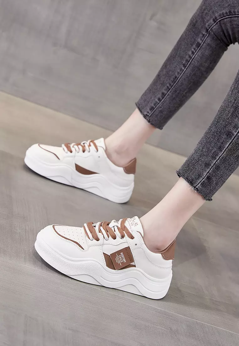 Platform Casual Leather Sneakers RX3329