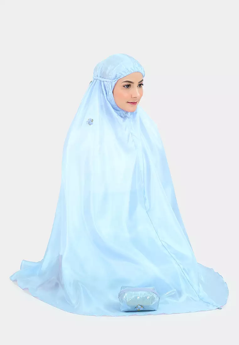 Cotton Bee - Mukena Traveling Syamma Sulam Pouch Mika Prayer Set