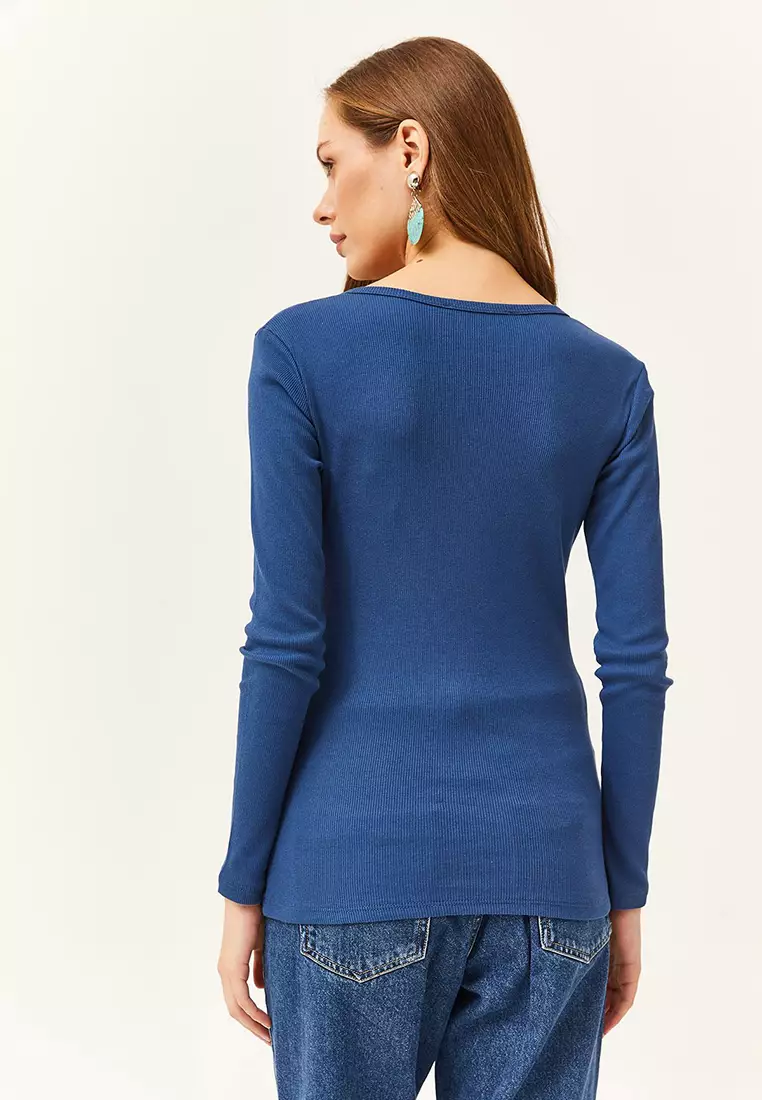 Long Sleeves Camisole Rib Top